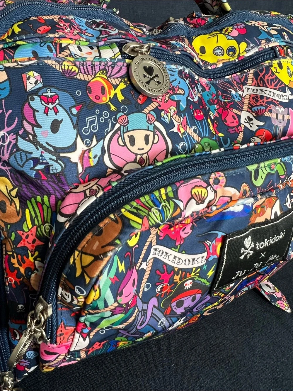 JuJuBe X Tokidoki Sea Punk BFF Diaper Backpack Book Bag - Excellent Condition